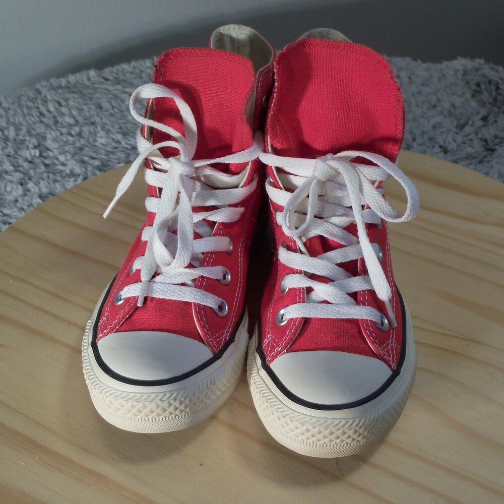 CONVERSE Red Hi-Top Shoes